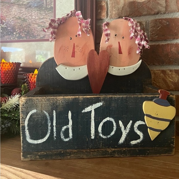 Rare Vintage 1973 Raggedy Ann & Andy "Old Toys" Wooden Box - Picture 4 of 9
